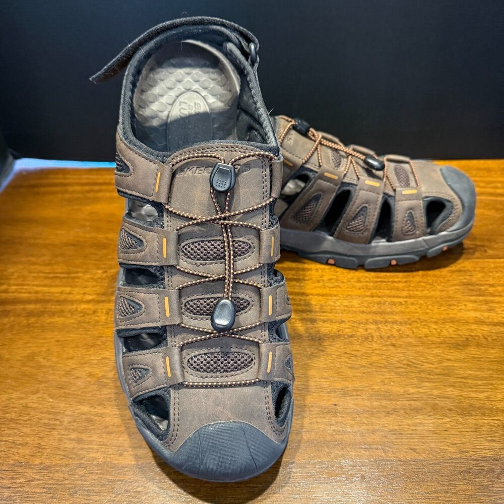 Skechers Men's Tresmen Outseen Fisherman Hiking Sandals Size 12 Brown